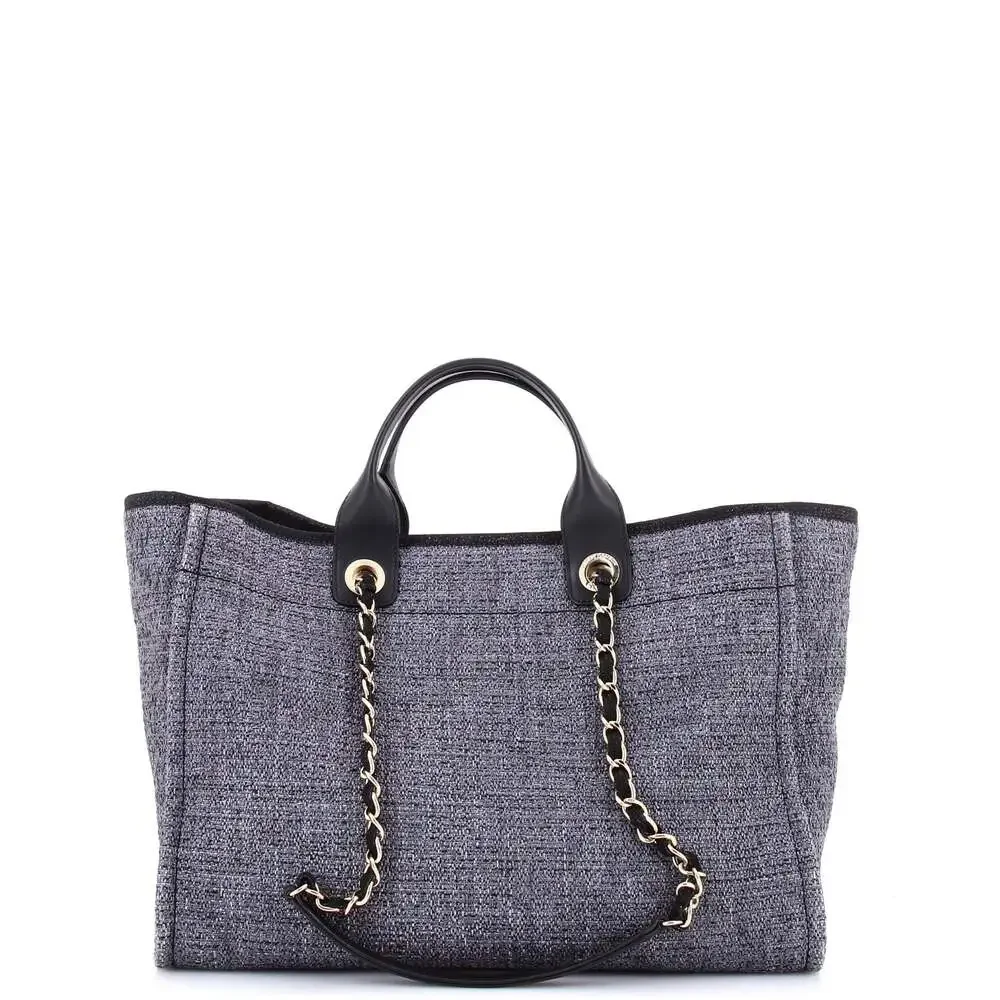 Chanel Deauville Tote Raffia With #244508C42B - Picture 3 of 7